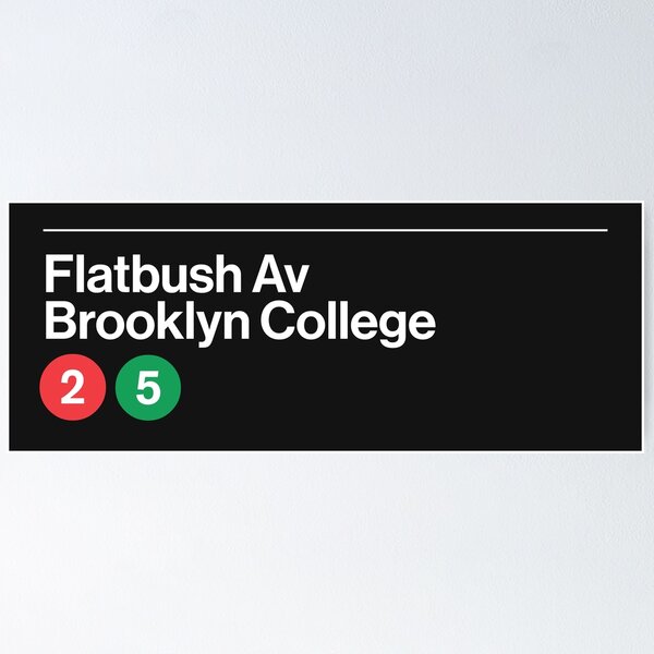 Flatbush Av Brooklyn College Station Poster