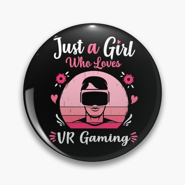 Item preview, Just A Girl Who Loves VR Gaming Pink Retro Vintage gift idea designed and sold by HN-ART.