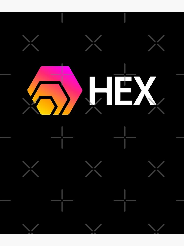"HEX Crypto Hexagon Logo " Poster for Sale by karimhodo | Redbubble
