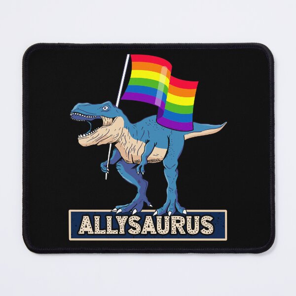 Item preview, LGBTQ Gay Ally ALLYSAURUS Gay Pride and Support Design designed and sold by Dibble Dabble Designs.