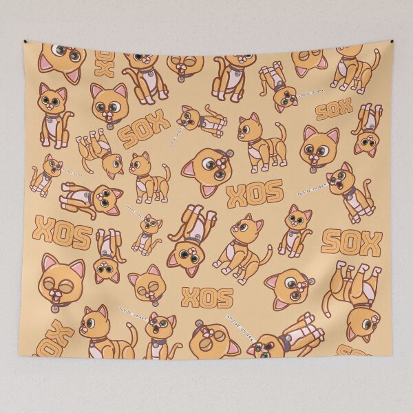 Item preview, Sox the RoboCat Patterned designed and sold by B00RISH.