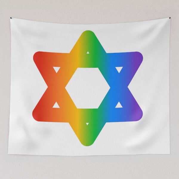 Artikelvorschau, Regenbogen-Davidstern-Stolz entworfen und verkauft von Inspirationmotivation.
