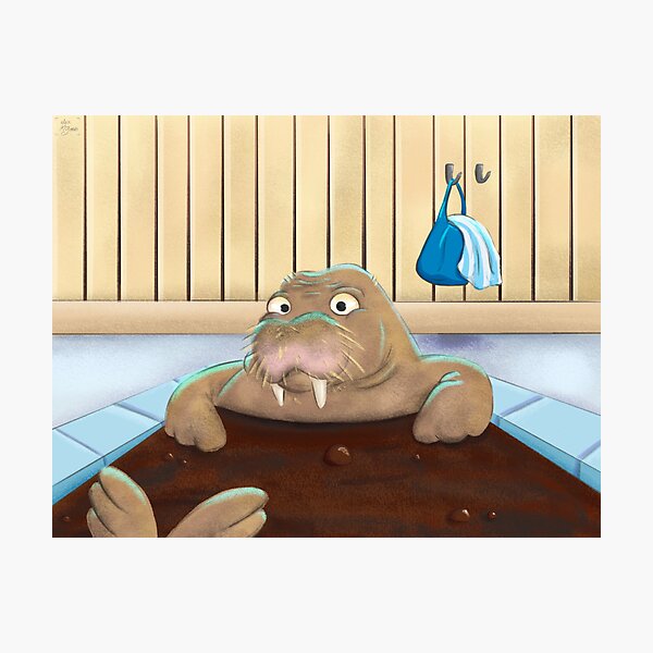 Item preview, Walrus Spa Day designed and sold by pokegirl93.