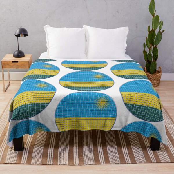 Item preview, Rwanda Flag Rounded - Squares Pixel  designed and sold by MoonElite.