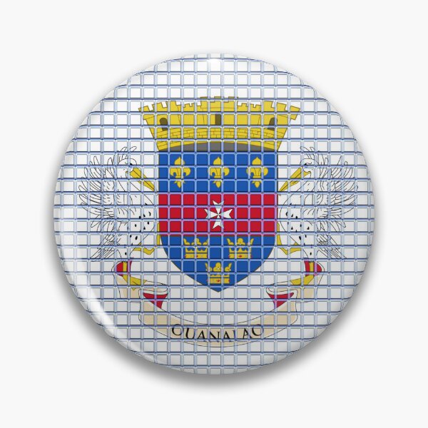 Item preview, Saint Barthelemy Flag Rounded - Squares Pixel  designed and sold by MoonElite.
