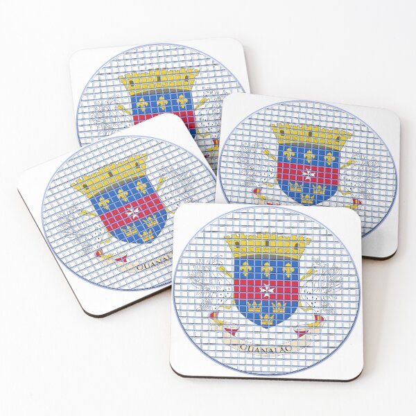 Item preview, Saint Barthelemy Flag Rounded - Squares Pixel  designed and sold by MoonElite.