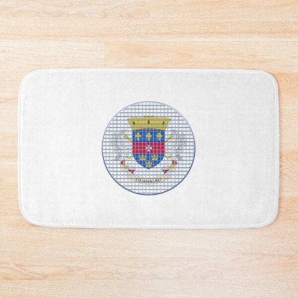Item preview, Saint Barthelemy Flag Rounded - Squares Pixel  designed and sold by MoonElite.