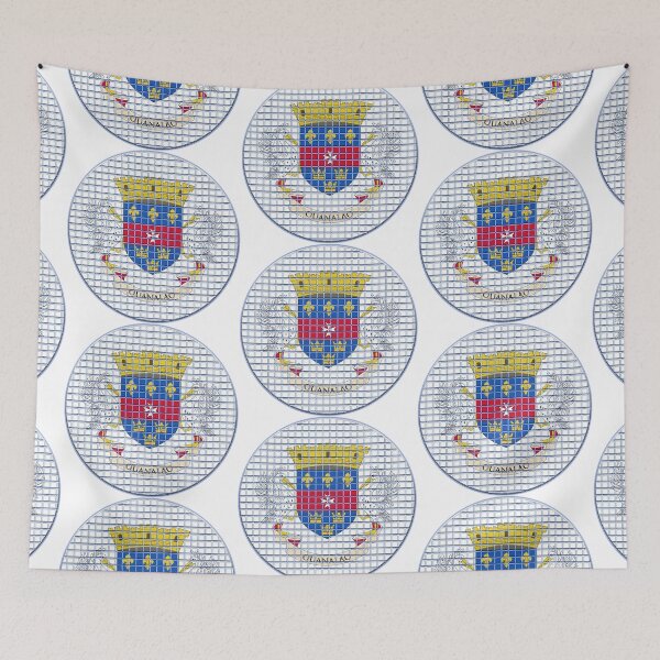 Item preview, Saint Barthelemy Flag Rounded - Squares Pixel  designed and sold by MoonElite.