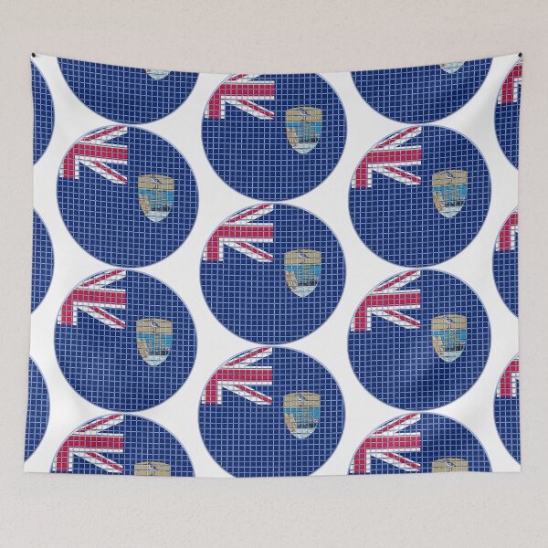 Item preview, Saint Helena Flag Rounded - Squares Pixel  designed and sold by MoonElite.