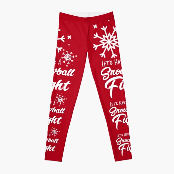 Snowball Christmas Leggings  Affordable Trendy and Modest