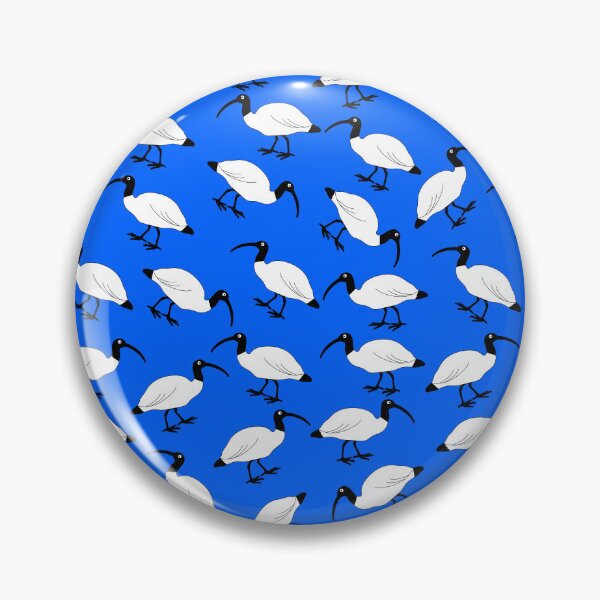 Item preview, Lots of Bin Chickens Pattern blue designed and sold by Digitaldingo.