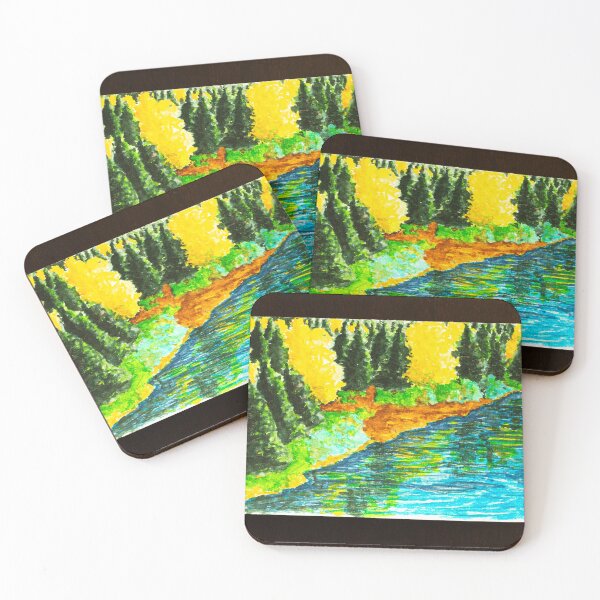 Item preview, Willamette River in watercolor designed and sold by djmccaslin.