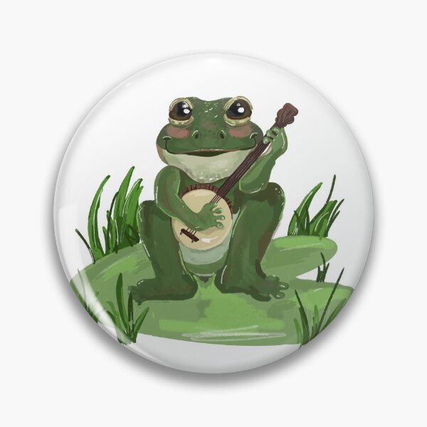 Item preview, Frog Playing Banjo  designed and sold by faithyroseart.