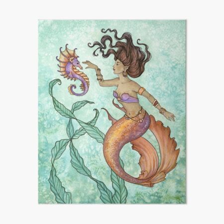 Item preview, Shy Sea Horse designed and sold by AmyBrownArt.