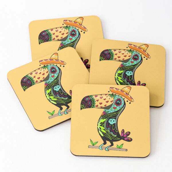 Item preview, Sugar Skull Mexican Toucan designed and sold by La Loca.