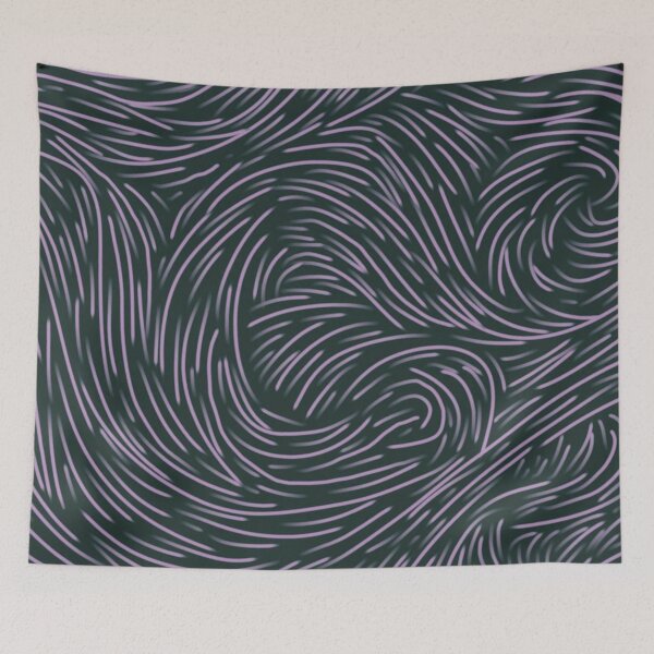 Item preview, abstract lines coalesce colorful  pattern designed and sold by Bold Dark savage.