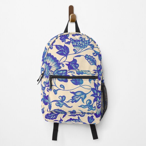 Item preview, Vintage Indigo Chintz Chinoiserie Mandala Floral Blue Flowers Pattern designed and sold by Bold Dark savage.