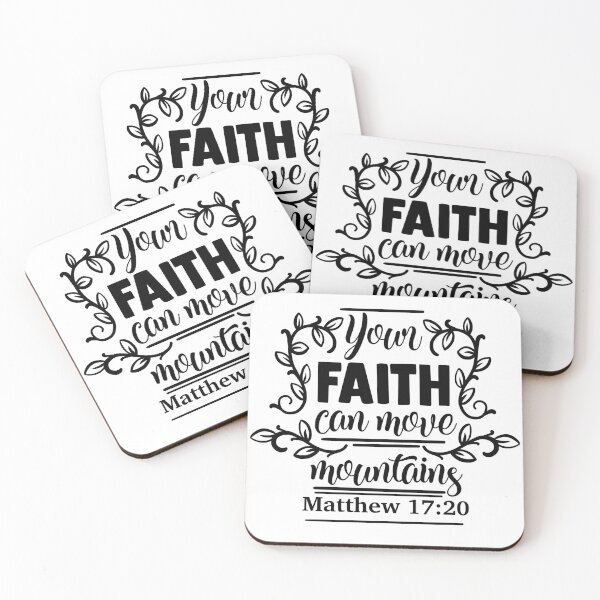 Item preview, Your Faith Can Move Mountains Matthew 17:20 Bible Quotes designed and sold by Minnesnowta.