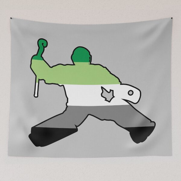 Item preview, Field Hockey Goalie: Aromantic Pride designed and sold by Zia Frazier.