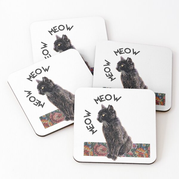Item preview, Meow Meow - Cat Patterns designed and sold by boomantique.