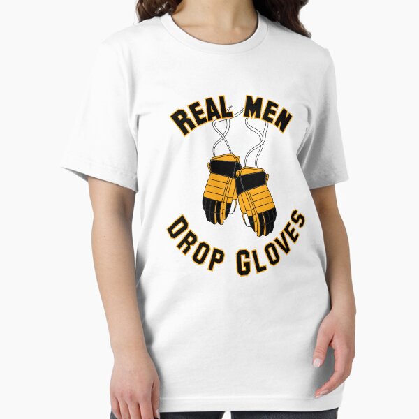 Item preview, Ice Hockey, Real Men Drop Gloves - Yellow & Black designed and sold by Loveroflines.