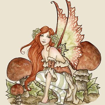 Fall Fairy Sticker for Sale by AmyBrownArt