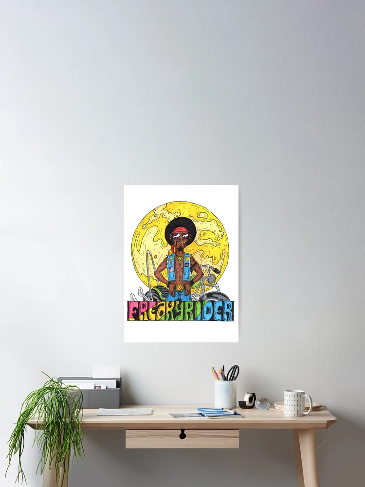 Thumbnail 2 of 3, Poster, Freaky Rider designed and sold by DeFrankenstein.