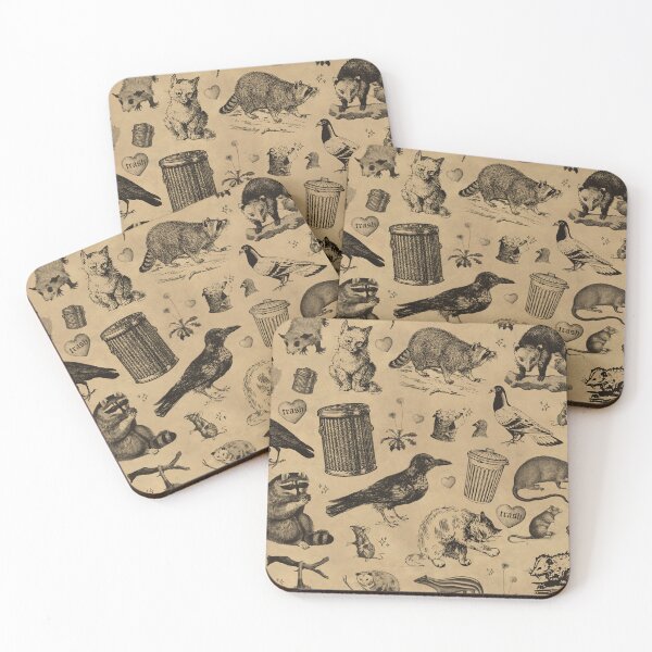 Item preview, Trash Friends - Vintage Possum, Crow, Raccoon, Rats, Pigeons and more designed and sold by BoyPilot Goods.