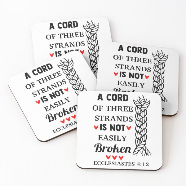 Item preview, A Cord of Three Strands is Not Easily Broken Ecclesiastes 4:12 designed and sold by Minnesnowta.