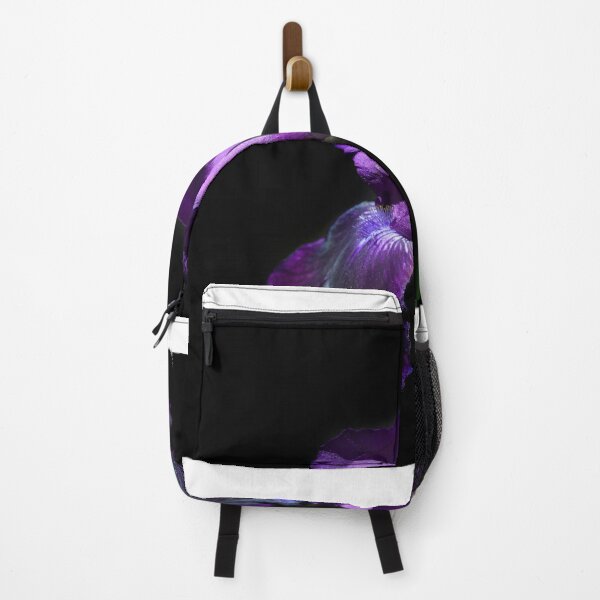 Item preview, Purple iris on black background designed and sold by olena2552.