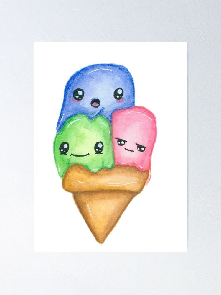 How to Draw A Cute Icecream | TikTok
