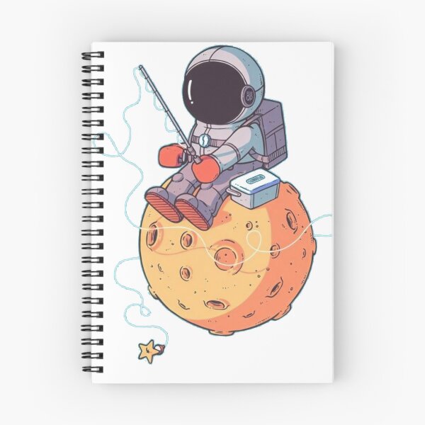 Item preview, astronaut on fish designed and sold by bbuszka.