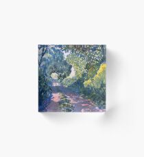 Hockney's Tunnel of Trees Acrylic Block