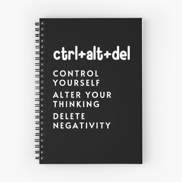 Item preview, ctrl+alt+del - CONTROL YOURSELF - ALTER YOUR THINKING - DELETE NEGATIVITY designed and sold by DOOSKY M.