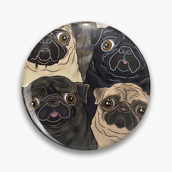 Item preview, Six Pugs by FivePugs designed and sold by FivePugs.