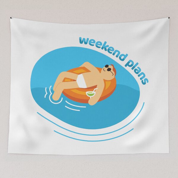Item preview, "Weekend plans" pooltime designed and sold by houseofwray.