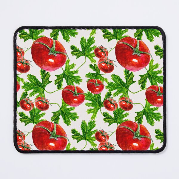 Item preview, Ripe red tomato with green leaves designed and sold by whitedove457.