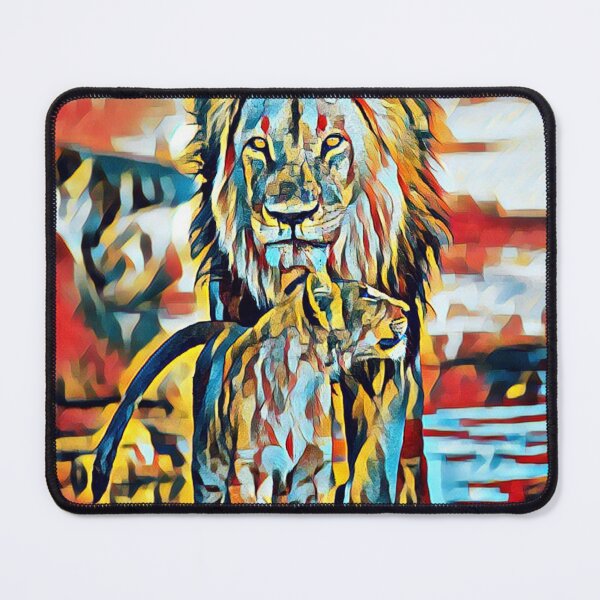 Item preview, Loving Father and Son Lion and Cub Family Pop Art designed and sold by TheWildFlix.