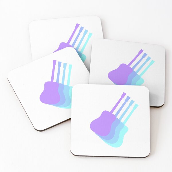 Item preview, Guitarra pastel - Gradiente de púrpura a azul designed and sold by Disparate Thoughts.