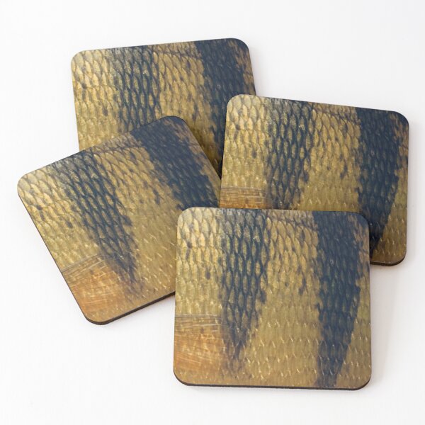 Item preview, Yellow Perch Skin (Natural) Fish Scales Pattern designed and sold by CJRPics.