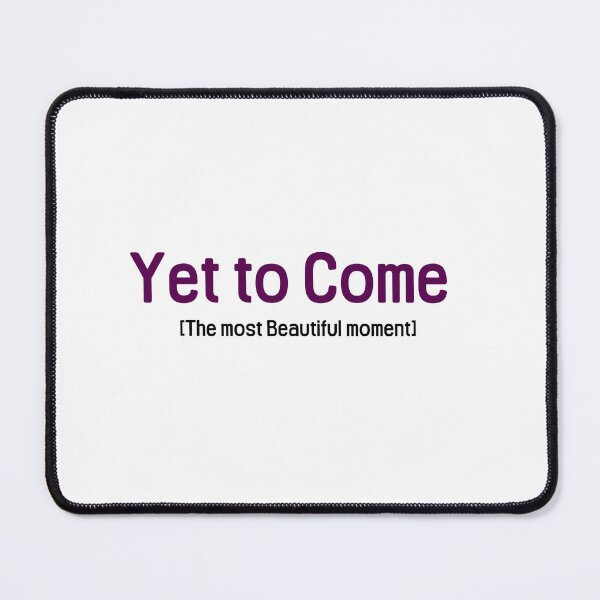 Item preview, Yet to come , lettering of bts title designed and sold by Johnallthings.