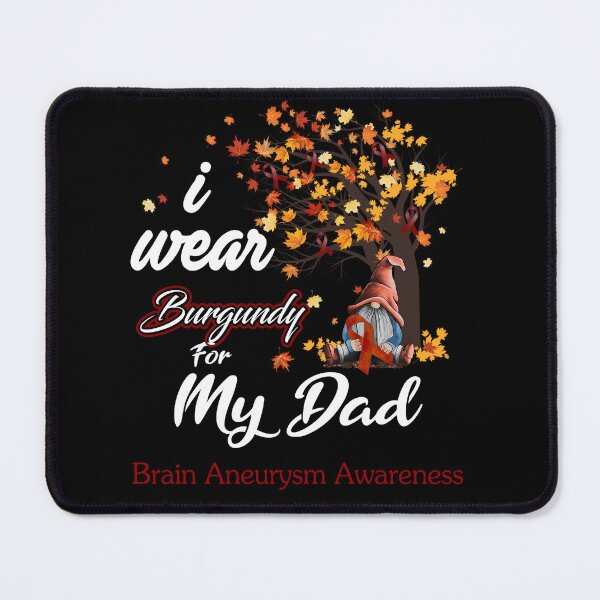 Item preview, Brain Aneurysm Awareness Ribbon Tree I Wear Burgundy For My Dad designed and sold by Hatjar.