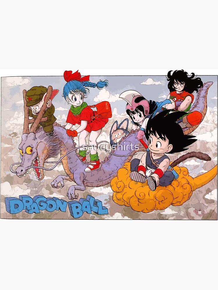 Dragon Ball Manga Panel Manga Cover Goku Bulma Yamcha Puar Chichi Oolong Art 