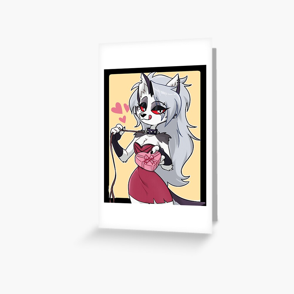 Helluva Boss Loona Greeting Card By Animstickers Redbubble