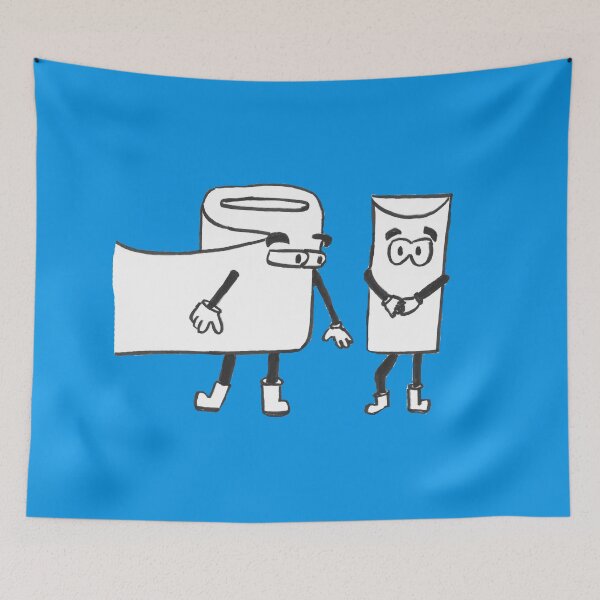 Item preview, Wiped Out Toilet Paper Eying Bare Toilet Paper Roll  designed and sold by AliCatOriginals.