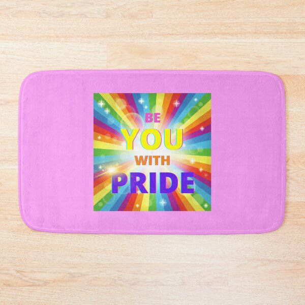 Item preview, A radiant rainbow with a sprinkling of stars to celebrate Pride, with a positive quote..Be YOU with PRIDE designed and sold by ditzy-designs.