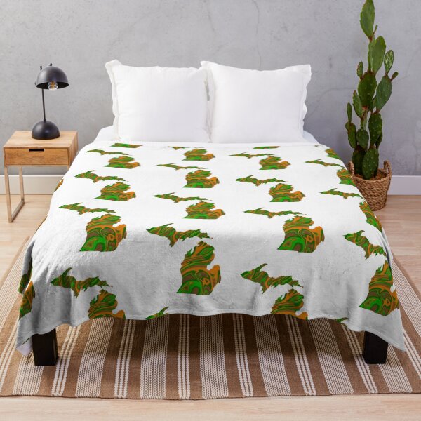 Item preview, Camo Colored Abstract Michigan Silhouette designed and sold by ArtbyJanaye.