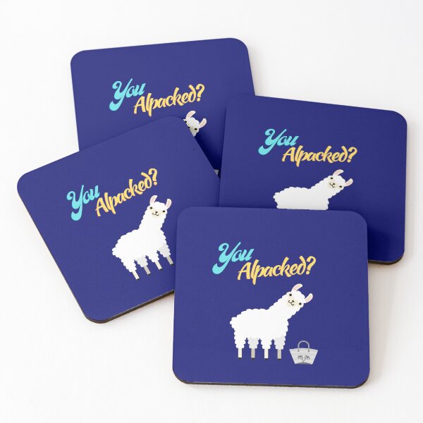 Item preview, Alpacked for the Beach? Summer fun Alpaca Travel designed and sold by Ceramic Scripture.