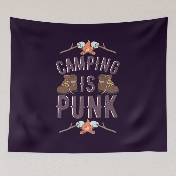 Item preview, Camping is punk designed and sold by Give Me that Pencil.