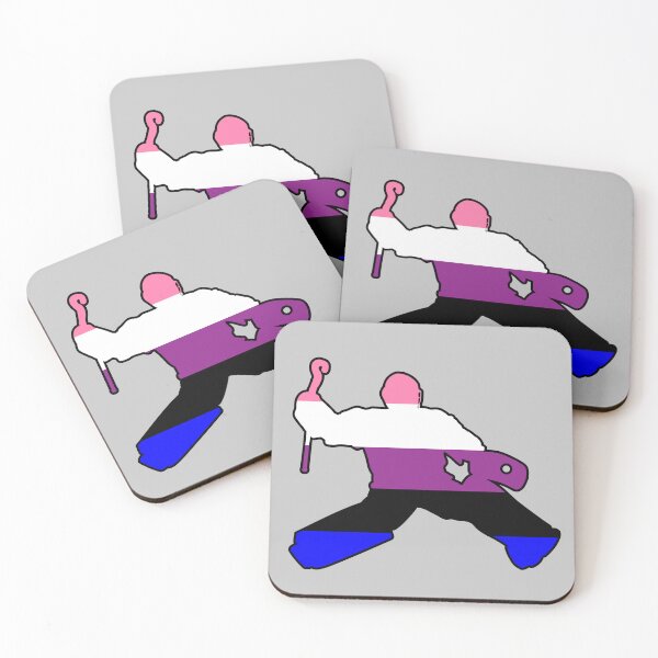 Item preview, Field Hockey Goalie: Genderfluid Pride designed and sold by Zia Frazier.